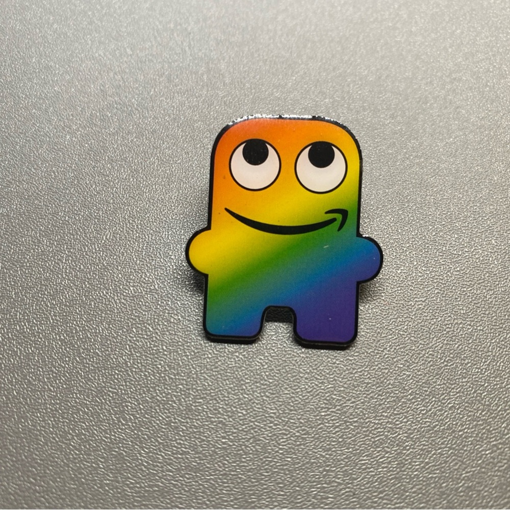 Amazon Employee Peccy Pin Rainbow Colorful Worker Work Glamazon Fun Collectible